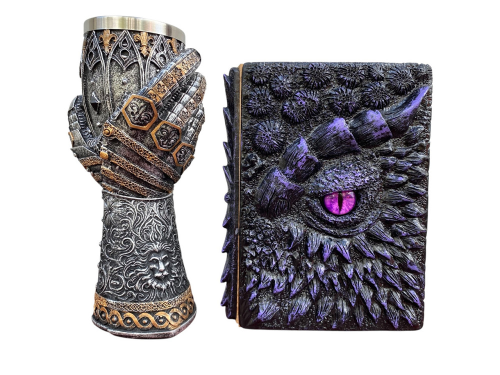 Подарочный набор Бокал 3 Рука с Левом и Блокнот 3 «Око Иллюзий» Київ - зображення 1