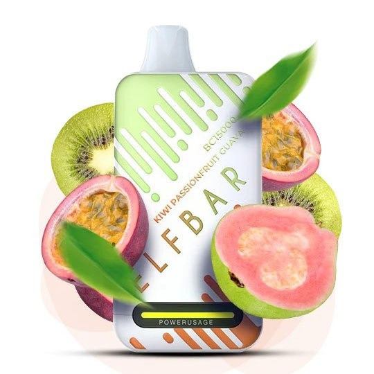 Е-сигарета ELF BAR 5% 15000 тяг, Ківі Маракуя Гуава Київ - зображення 1