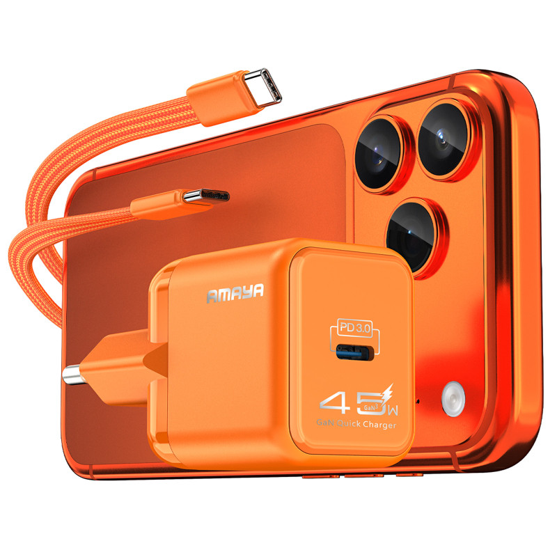 Уценка СЗУ Amaya E450S PD45W GaN (1USB-C) + кабель Type-C to Type-C Херсон - зображення 1