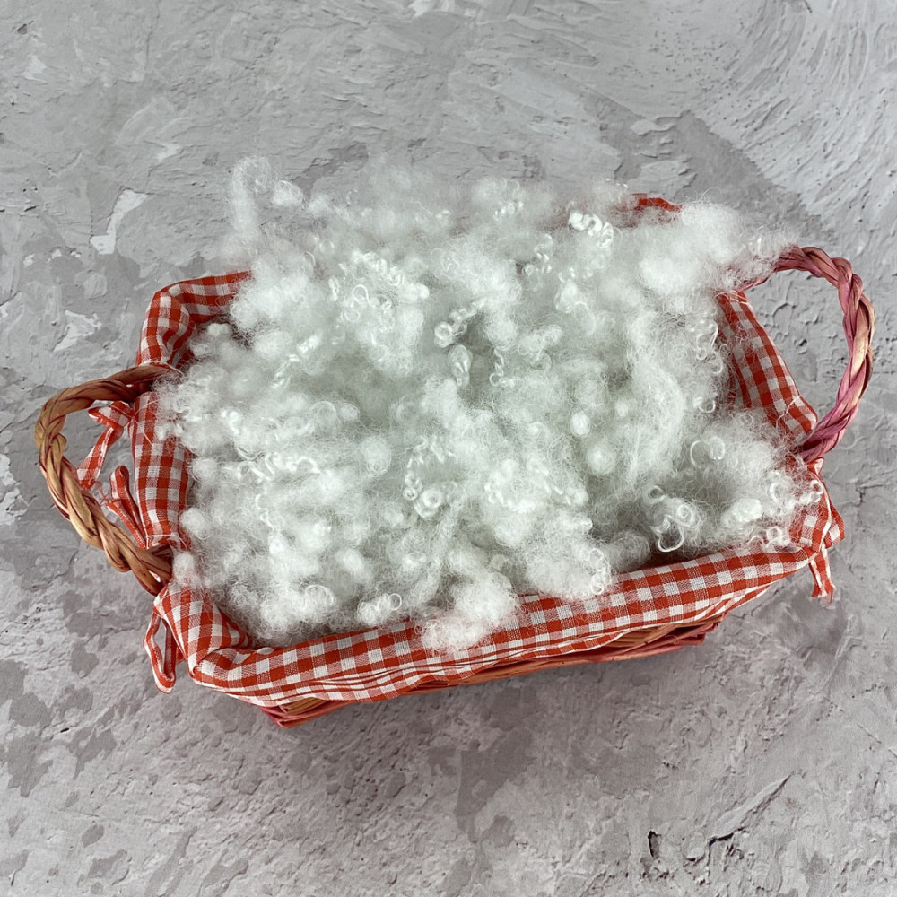 Холлофайбер 10 кг універсальний наповнювач для ковдр, подушок, м'яких іграшок (кульки) білий 55113 Київ - зображення 1