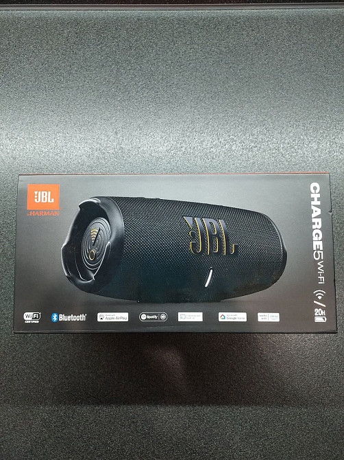 Колонка JBL Charge 5 Wi-Fi Black Bluetooth — нова, оригінальна, запакованаа Київ - зображення 2