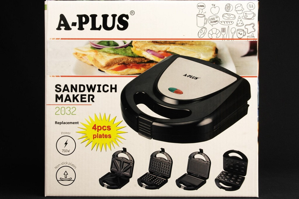 Сендвичница A-Plus AP-2032 4в1 750 Вт Киев - изображение 4