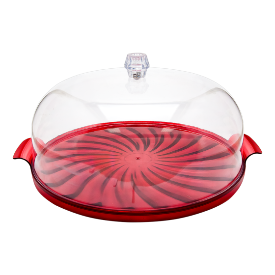 Тортовница Кристалл красная Київ
