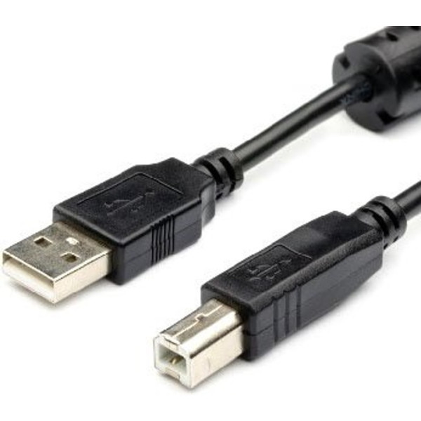 Кабель Atcom USB - USB Type-B V 2.0 (M/M), 1.5 м Black (5474) Харків - зображення 1