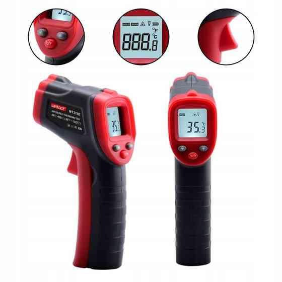 Бесконтактный инфракрасный термометр (пирометр)  -50-600°C, 12:1, EMS=0,95 WINTACT WT319B Харків