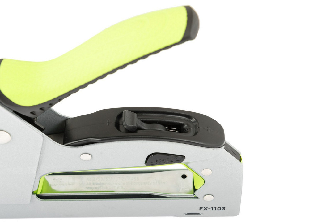 Степлер рессорный WERTVOLL скоба R53 4-14 мм 4-14 мм, корпус металл/эргоном TPR FX-1103 Харків - зображення 3