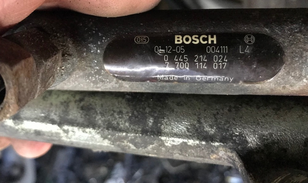Б/у топливная рампа Renault 1, 9 dci, BOSCH, 0445214024, 7700114017 Кропивницький - зображення 1