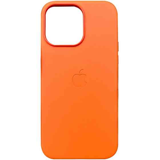 Кожаный чехол Leather Case (AAA) with MagSafe and Animation для Apple iPhone 14 Pro (6.1") Херсон