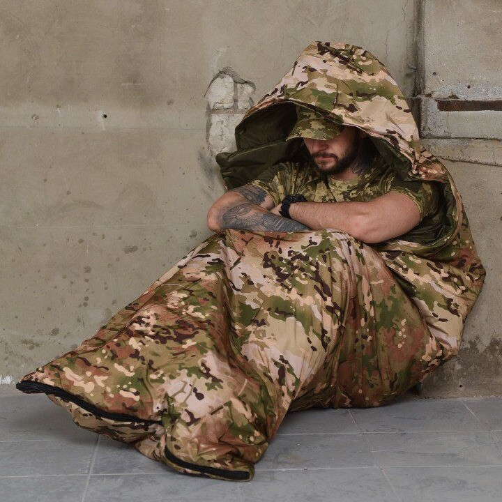 Універсальний спальний мішок Арктика до -25, тактичний зимовий спальник , військовий мультикам Одесса - изображение 1