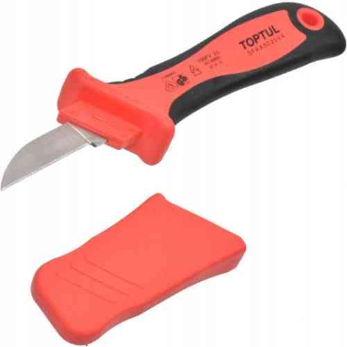 Нож кабельный диэлектрический TOPTUL 1000V VDE SFAA5020V4 Харків
