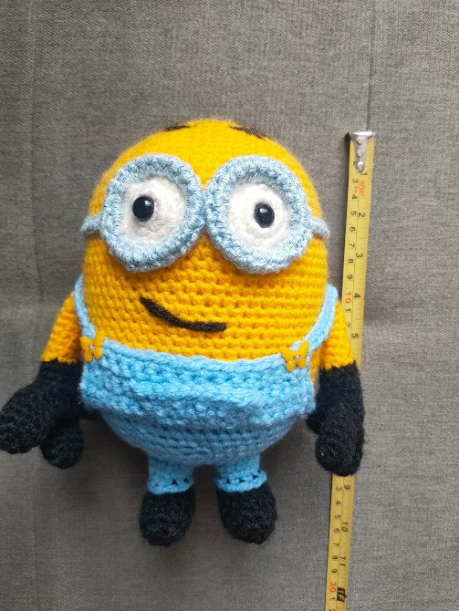 Міньон Боб іграшка м'яка в'язана весела дитяча ручна робота Нововолинськ - зображення 2