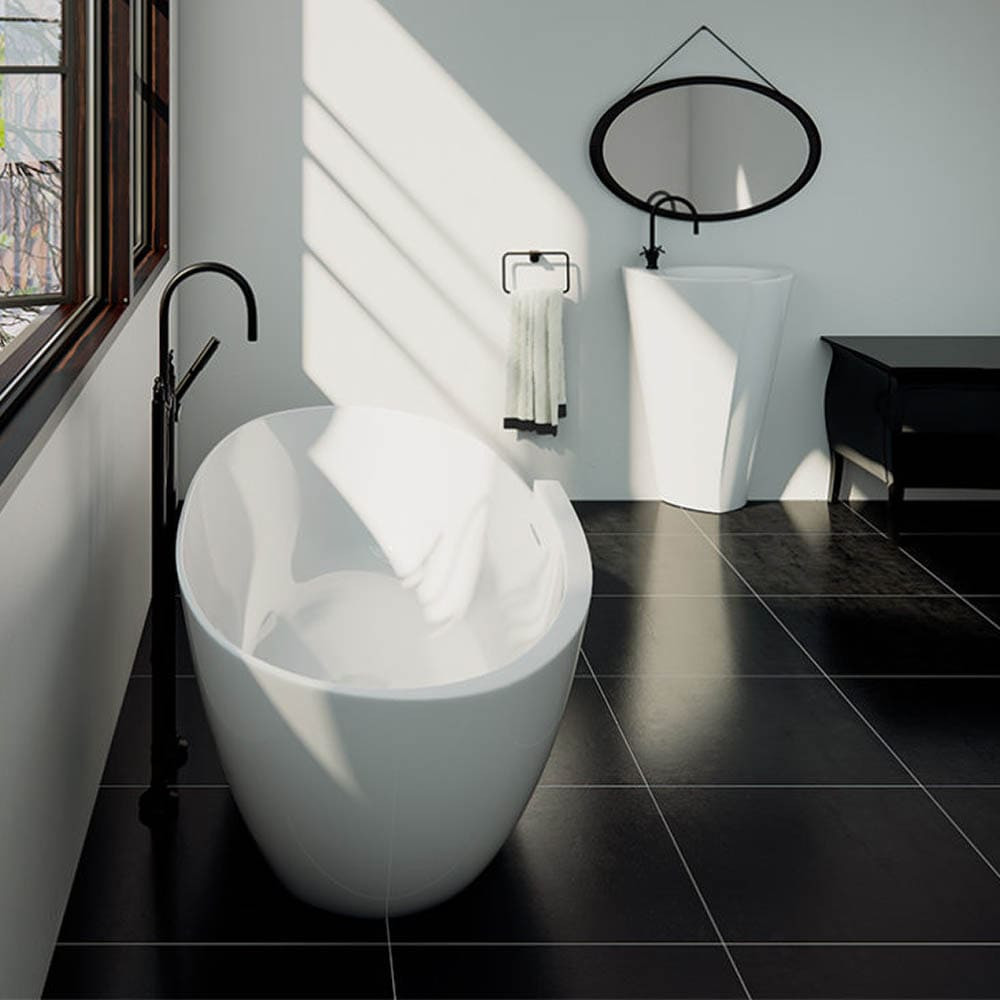 Ванна окремостояча зі штучного каменю ZORA біла глянсова P_W_531_01_1628 Хмельницький - зображення 4