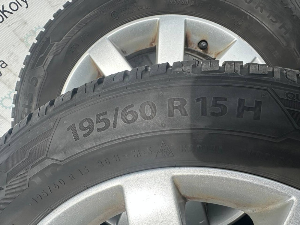 Диск литой с шиной 195/60 R15 Barum Quartaris 5 Ford Fusion комплект Ковель - изображение 5