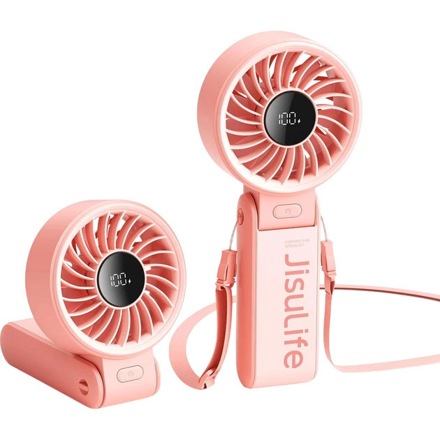 Вентилятор аккумуляторный Jisulife Handheld Fan Life7 Pink розовый Киев - изображение 7