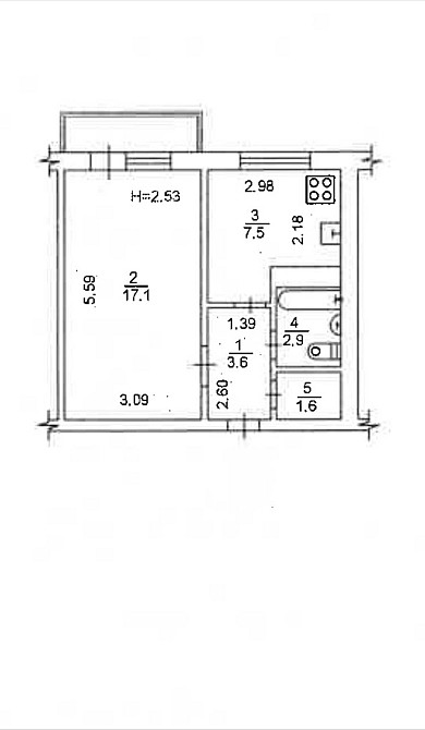 продажа 1-к квартира Киев, Святошинский, 33000 $ Київ - зображення 3