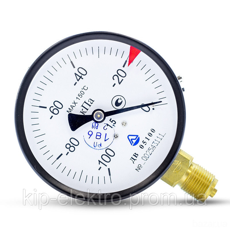 Вакуумметр показывающий ДВ 05100-07М (ДВ 05100, ДВ05100, ДВ-05100, ДВ 05-07, ДВ) - радиальный штуцер Киев - изображение 1