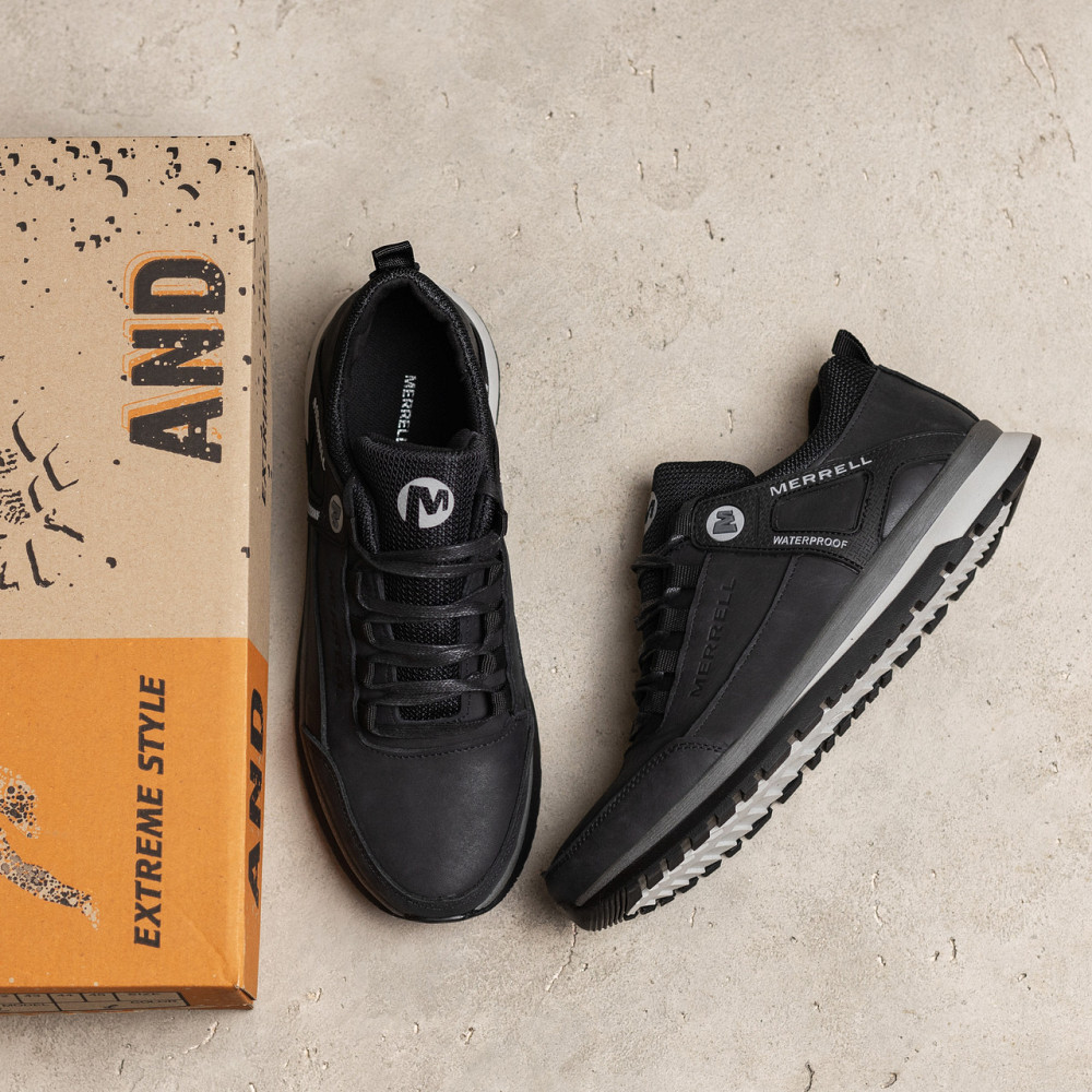 Мужские кожаные кроссовки Performance footwear Black Киев - изображение 6