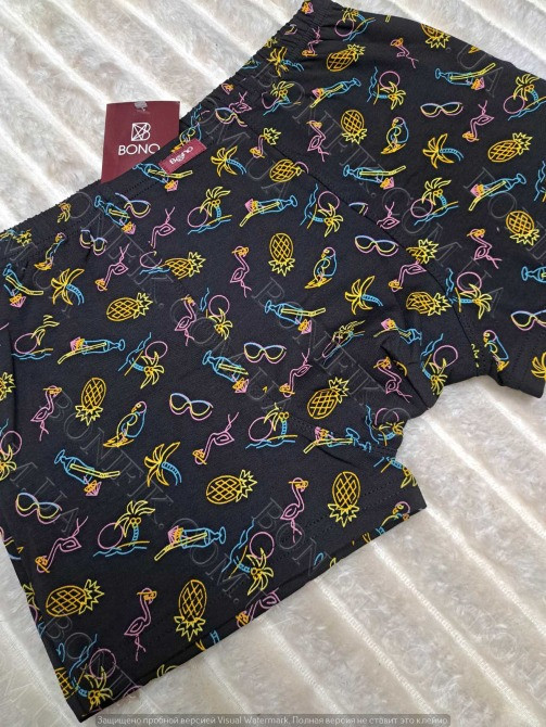 Мужские хлопковые боксеры с рисунком ТМ BONO (арт. МШ 950431) Кривой Рог - изображение 4