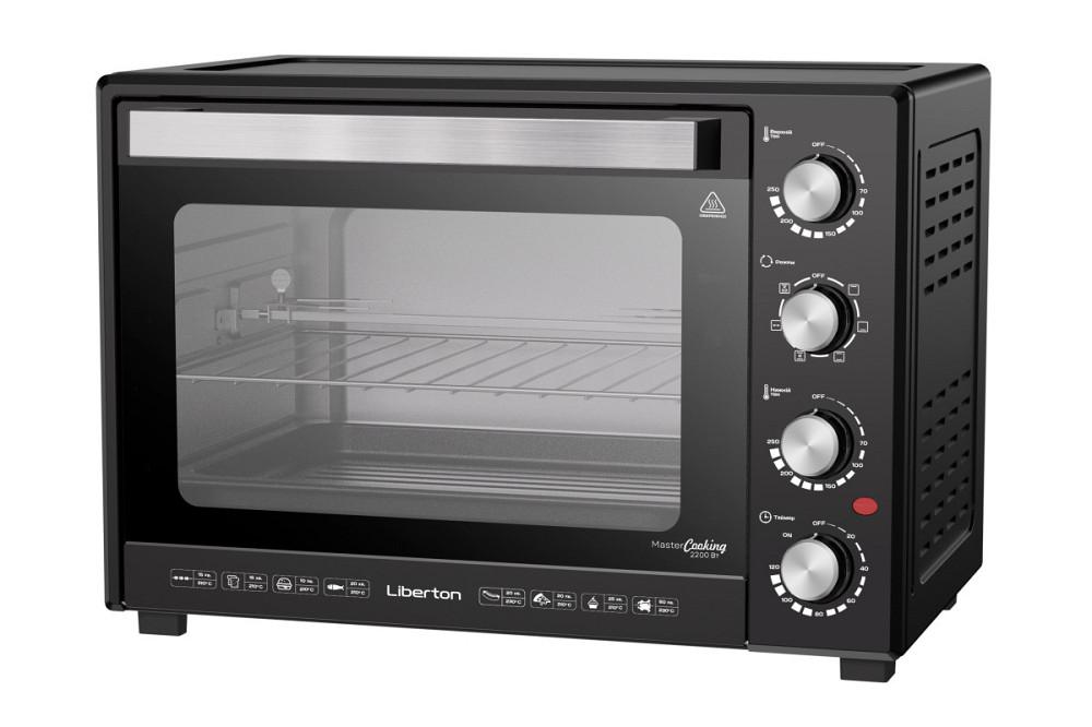 Електродуховка Liberton LEO-602-Black 2200 Вт черная Київ - зображення 1