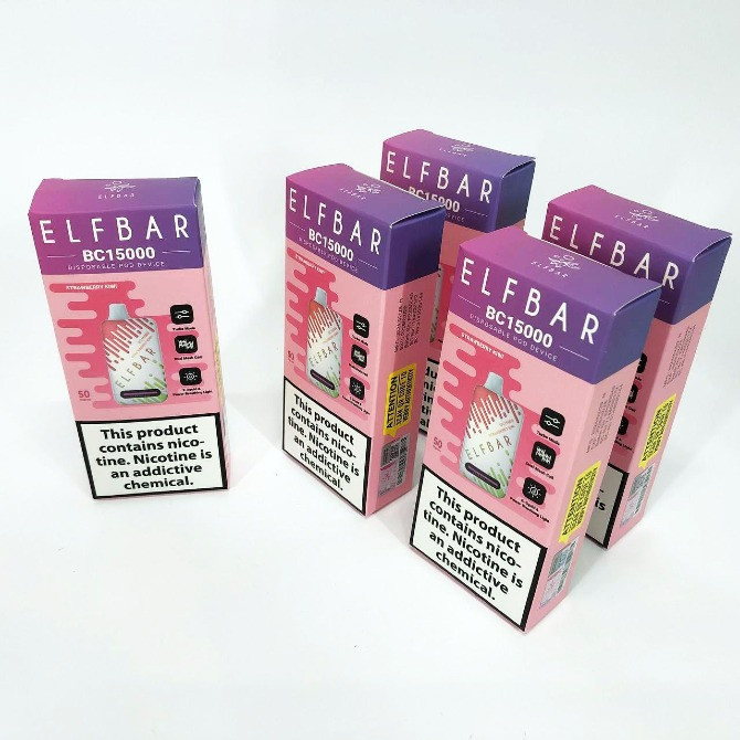 Е-сигарета ELF BAR 5% 15000 тяг, Полуниця Ківі Кропивницкий - изображение 4