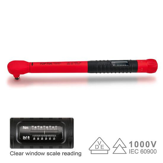 Ключ динамометрический 3/8" 10-50Nm изолированный 1000V VDE TOPTUL ANVA1205V4 Харьков - изображение 2