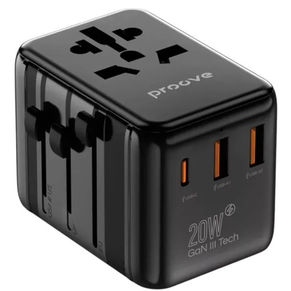 Мережевий перехідник Proove Trip 20W Black (TATL20310001) (Код товару:41592) Харьков - изображение 1