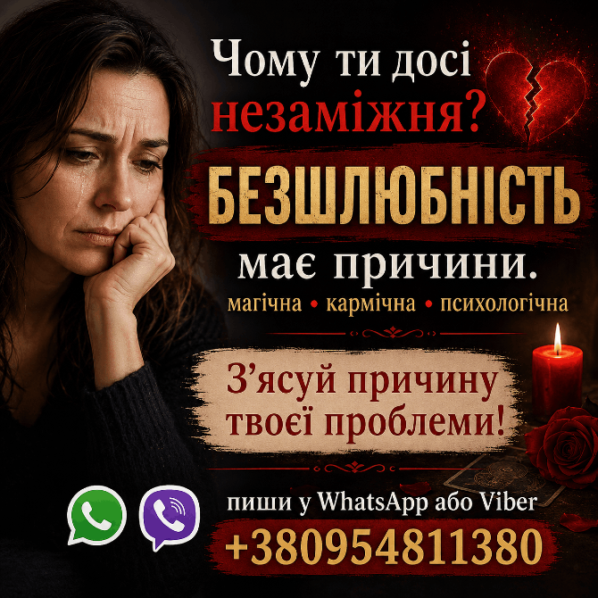 Ви незаміжня? Ваша безшлюбність має причини. Київ та будь-яке місто. Екстрасенс, допомога Киев - изображение 1