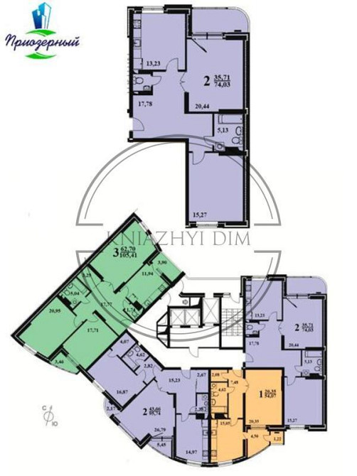 Видова, простора 2-х к. кв. в новому ЖК на Позняках. № 2183935 Київ - зображення 3