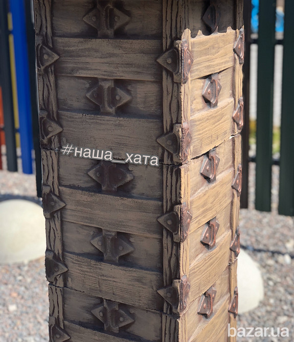 Набірні бетонні стовпи, кришки, парапети для паркану від виробника Ровно - изображение 8