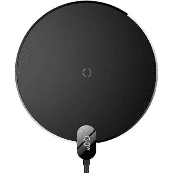 Бездротовий зарядний пристрій Baseus Digital LED Display Gen 2 Wireless 15W Charger Black (CCED00000 Харків - зображення 2