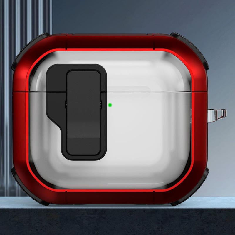 Футляр противоударный Locking Button для наушников Airpods 3 Херсон - зображення 2