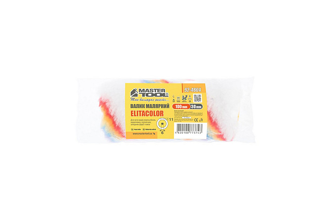 Валик малярный MASTERTOOL Elitacolor 30/100/11 мм Ø 6 мм 92-4804_Р Харків - зображення 3