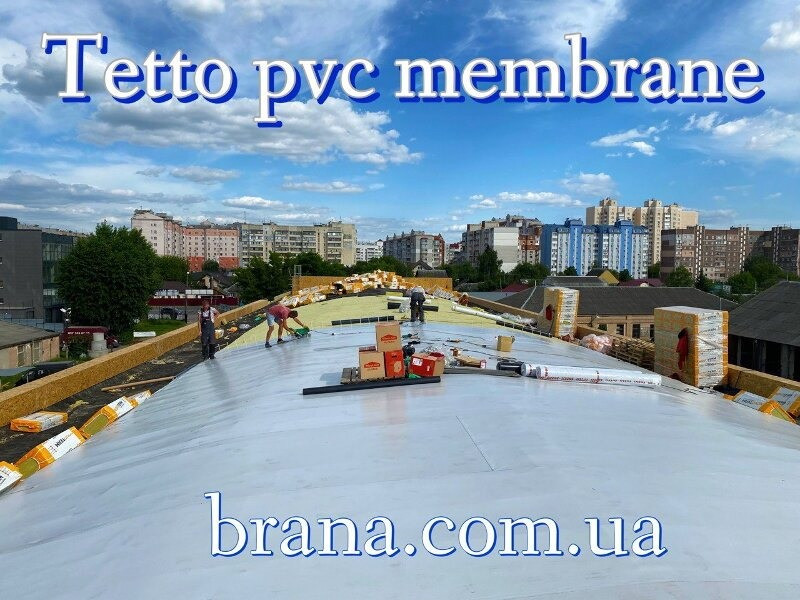 Покрівельна ПВХ мембрана Tetto Rooftop ST 1.5 мм Вишнёвое - изображение 4