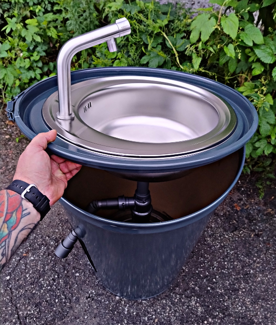 Умивальник з металевої бочки лофт | Дизайнерська раковина з вашим логотипом Киев - изображение 10