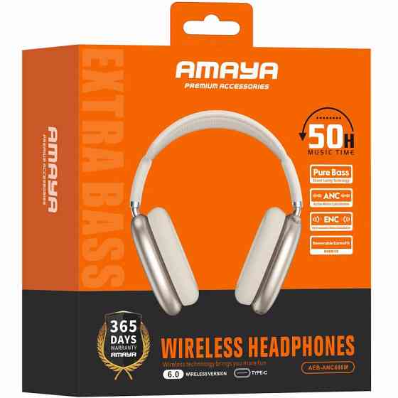 Накладные беспроводные наушники Amaya ANC680M ANC Херсон
