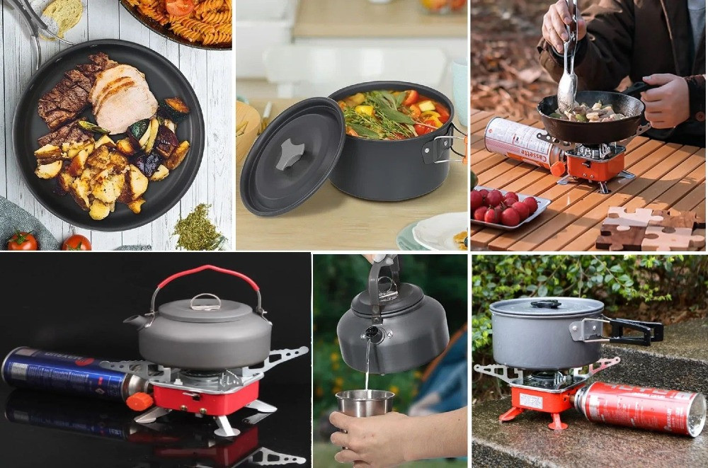 Набір туристичного посуду з плитою і столовими приладами Киев - изображение 10