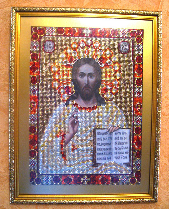 Исус Христос алмазная вышивка лик Христа Харків - зображення 1