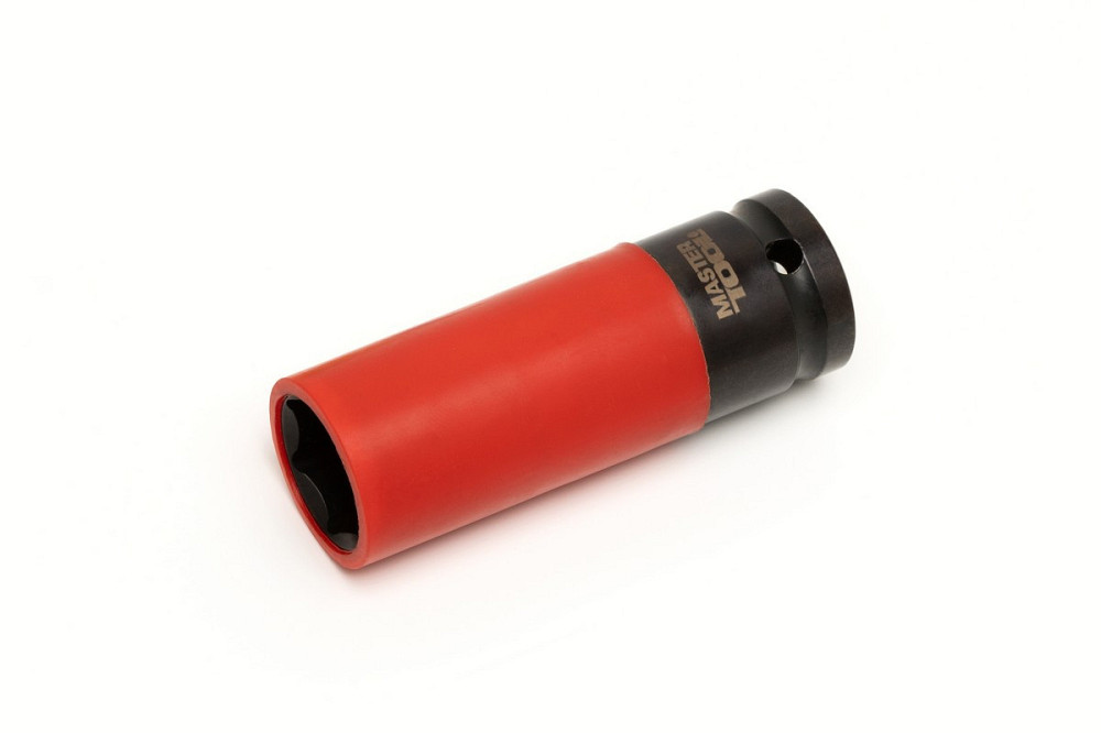 Головка торцевая MASTERTOOL ½" 21 мм L 86 мм CrMo с пластиковой защитой для алюминиевых дисков 78-15 Харків - зображення 1