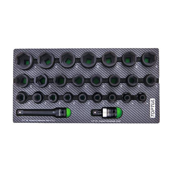 Набор головок ударных 1/2" 8-32мм 26ед. (в ложементе, тип A) TOPTUL GEA0261 Харьков - изображение 1