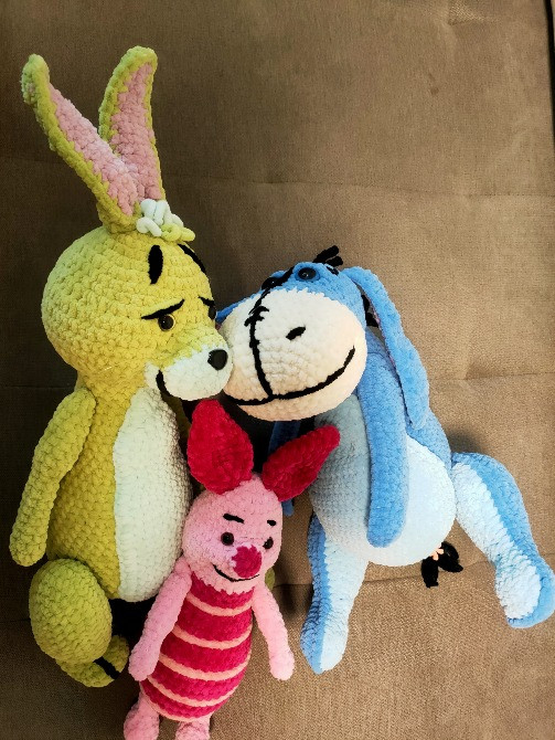 П'ятачок Хрюня поросятко герой  Вінні Пуха  іграшка м'яка в'язана Нововолынск - изображение 3