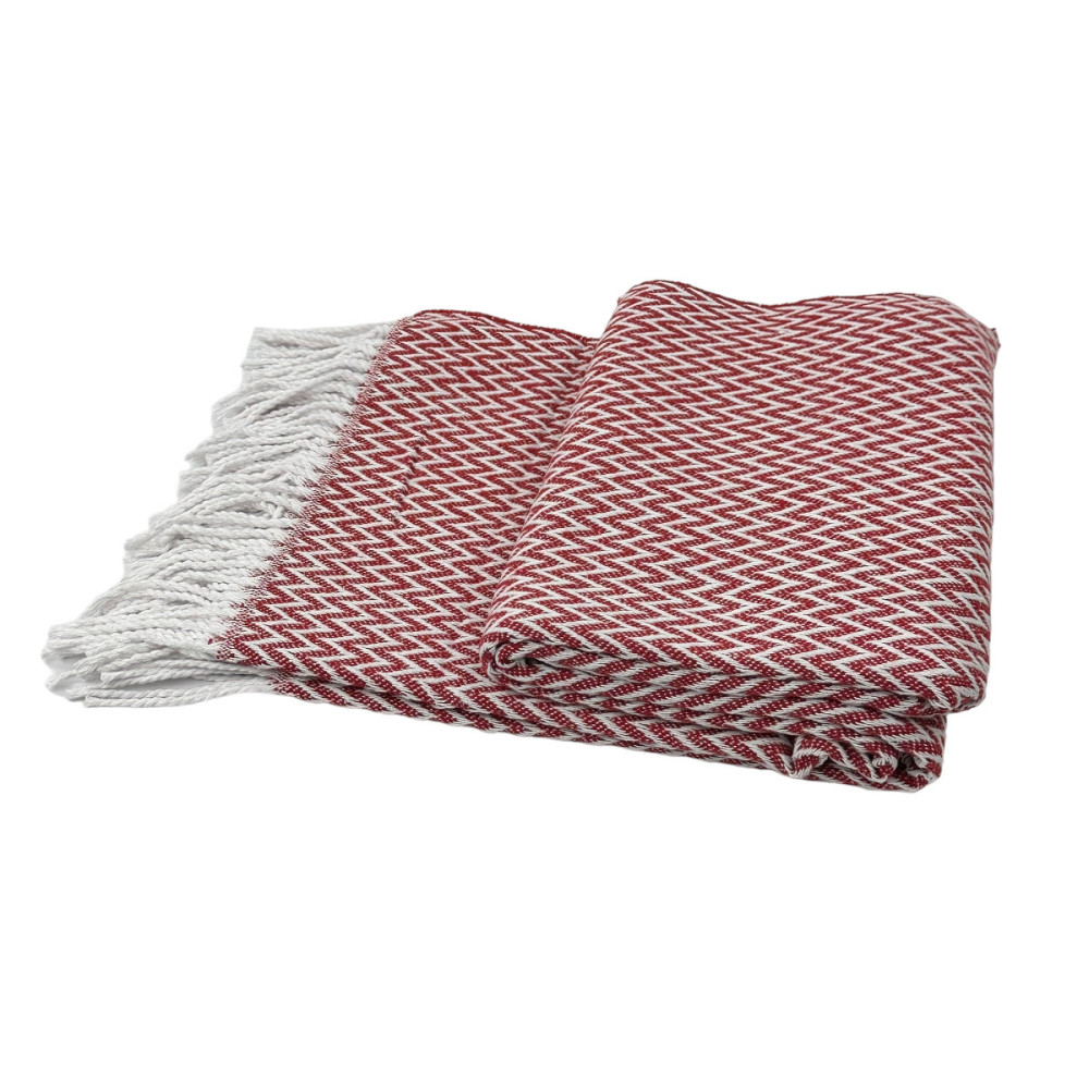 Бавовняний плед Vladi Valencia Владі Валенсія 3132 червоний 140х200 Коттон 50% Київ - зображення 1