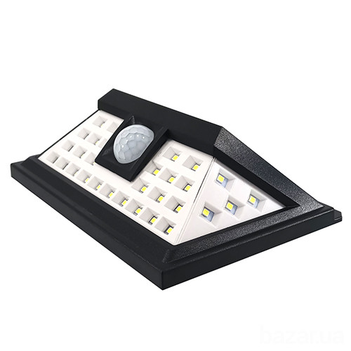 LED светильник на солнечной батарее VARGO 8W c датчиком Чёрный Винница - изображение 2