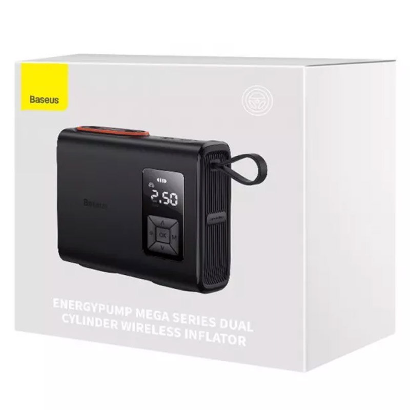 Автомобильный насос Baseus Mega EnergyPump Series Dual Cylinder 6000 mAh (CRNL060001) Херсон - зображення 6
