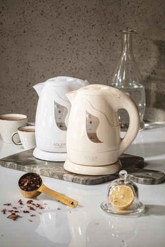 Электрочайник Adler AD 08 beige 1 л бежевый Київ - зображення 7