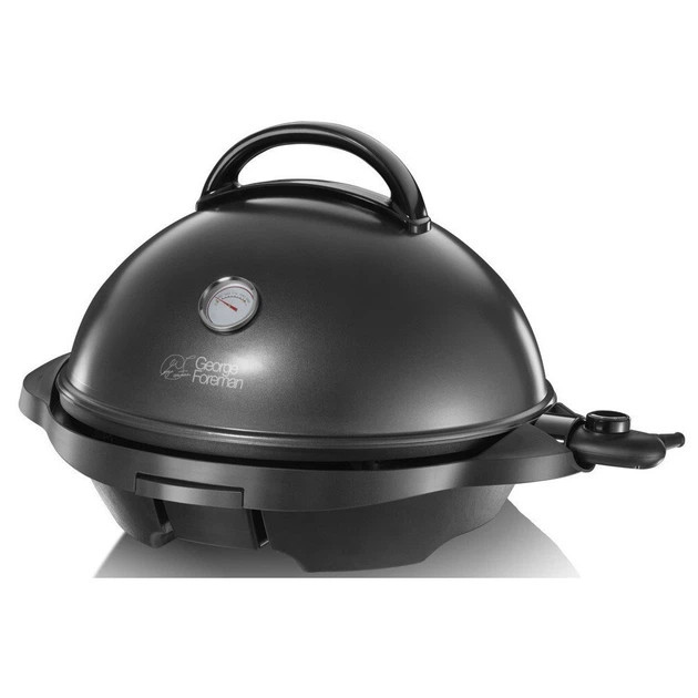 Гриль-барбекю электрический George Foreman Indoor Outdoor 22460-56 2400 Вт черный Київ - зображення 4