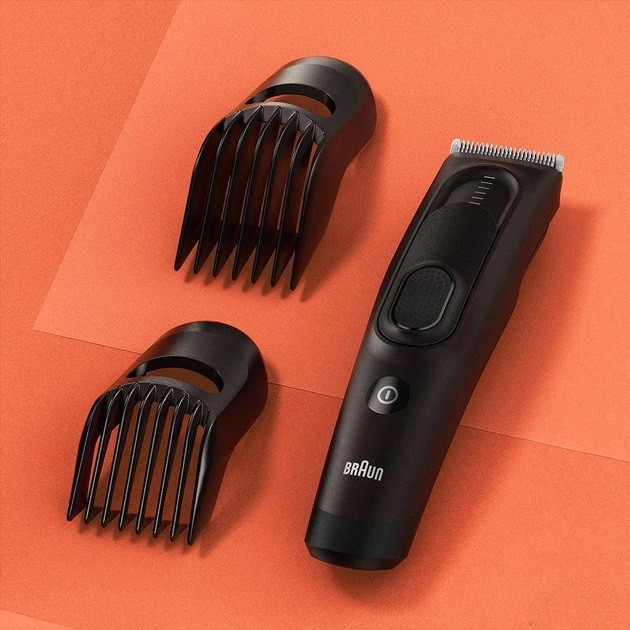 Машинка для стрижки волосся Braun HairClip HC-5330 6 Вт чорний Київ - зображення 1