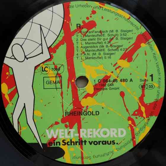 Виниловая пластинка Rheingold – R. Вінниця