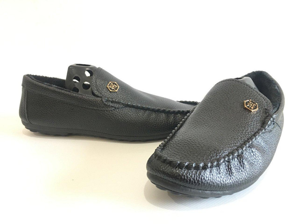 Мужские зимние мокасины с мехом ЧЕРНЫЙ МЕХ (на меху) Размер 41 42 Киев - изображение 9