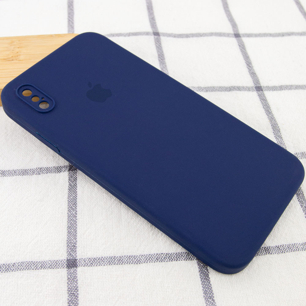 Чехол Silicone Case Square Full Camera Protective (AA) для Apple iPhone X / XS (5.8") Херсон - зображення 6