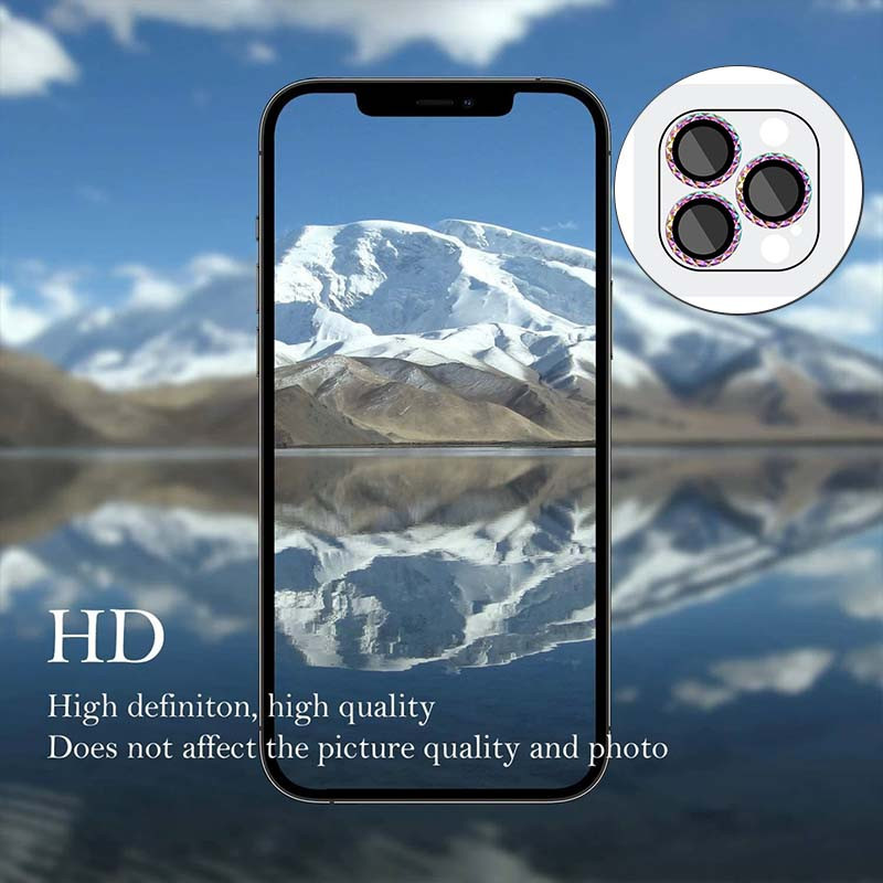 Защитное стекло Metal Shine на камеру (в упак.) для Apple iPhone 15 Pro (6.1") / 15 Pro Max (6.7") Херсон - изображение 8